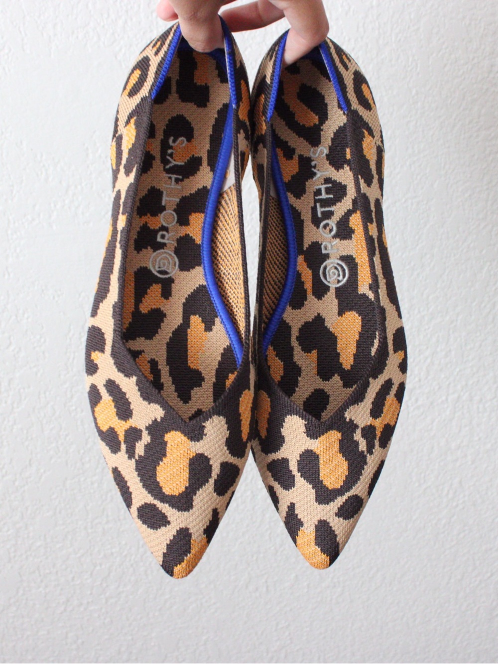 Rothy's The Point in Big Cat Print Flats